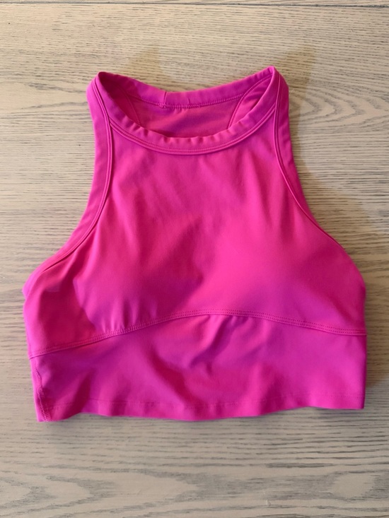 lululemon athletica Tops - lululemon athletica High-Neck Crop Top - Fuchsia